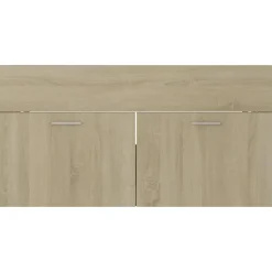 vidaXL - Wastafelkast - Bruin - Bewerkt hout - 90 x 38.5 x 46 cm