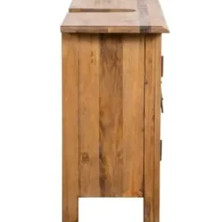 vidaXL - Wastafelkast - Bruin - Grenenhout