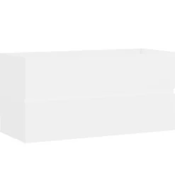 vidaXL - Wastafelkast - Wit - Bewerkt hout - 90 x 38.5 x 45 cm