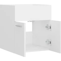 vidaXL - Wastafelkast - Wit - Bewerkt hout - 41 x 38.5 x 46 cm