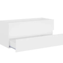 vidaXL - Wastafelkast - Wit - Bewerkt hout - 100 x 38.5 x 45 cm