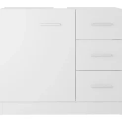 vidaXL - Wastafelkast - Wit - Bewerkt hout