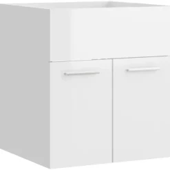 vidaXL - Wastafelkast - Wit - Bewerkt hout - 41 x 38.5 x 46 cm