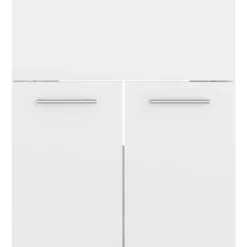 vidaXL - Wastafelkast - Wit - Bewerkt hout - 41 x 38.5 x 46 cm