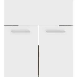 vidaXL - Wastafelkast - Wit - Bewerkt hout - 41 x 38.5 x 46 cm