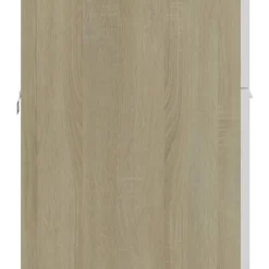 vidaXL - Wastafelkast - Wit - Bewerkt hout - 90 x 38.5 x 46 cm