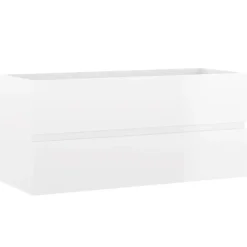 vidaXL - Wastafelkast - Wit - Bewerkt hout - 100 x 38.5 x 45 cm