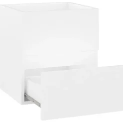 vidaXL - Wastafelkast - Wit - Bewerkt hout - 41 x 38.5 x 45 cm