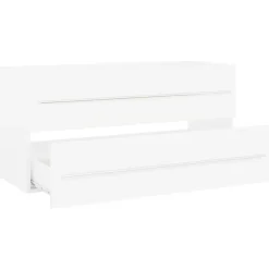 vidaXL - Wastafelkast - Wit - Bewerkt hout - 100 x 38.5 x 48 cm