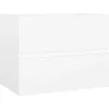 vidaXL - Wastafelkast - Wit - Bewerkt hout - 60 x 38.5 x 45 cm