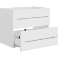 vidaXL - Wastafelkast - Wit - Bewerkt hout - 60 x 38.5 x 48 cm