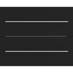 vidaXL - Wastafelkast - Zwart - Bewerkt hout - 60 x 38.5 x 48 cm