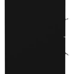 vidaXL - Wastafelkast - Zwart - Bewerkt hout - 80 x 38.5 x 48 cm