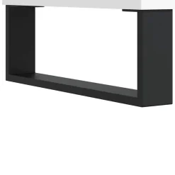 vidaXL - Wastafelonderkast met 2 lades - Wit - Bewerkt hout en ijzer - 65 cm