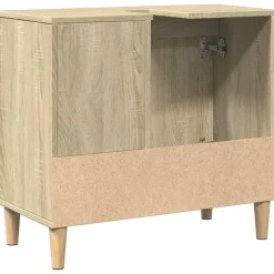 vidaXL - Wastafelonderkast met 1 deur 2 lades - Sonoma eiken - 65x33x60 cm