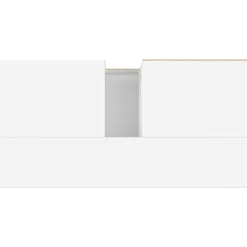 vidaXL - Wastafelonderkast met 2 lades - Wit - Hout en ijzer - 65x33x60 cm