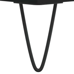 vidaXL - Wastafelonderkast met 2 lades - Zwart - Hout en ijzer - 65x33x60 cm