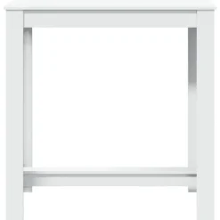 vidaXL - Wit Bartafel - Bewerkt hout - 102x50x103.5 cm