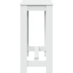 vidaXL - Wit Bartafel - Bewerkt hout - 102x50x103.5 cm