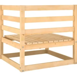 vidaXL - 2-zits Bank - Grijs - Grenenhout