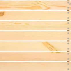 vidaXL - 2-zits Bank - Grijs - Grenenhout