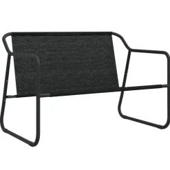 vidaXL - 2-zits Tuinbank met kussen antracietkleurig - staal - 110x70x74 cm