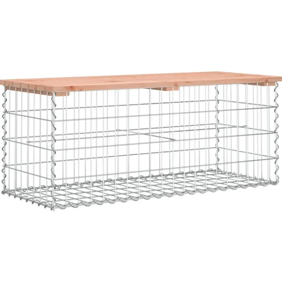 vidaXL - 2-zits Tuinbank schanskorfontwerp - Massief douglashout - 103x44x42 cm