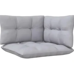 vidaXL - 3-zitsbank - Grijs - Grenenhout