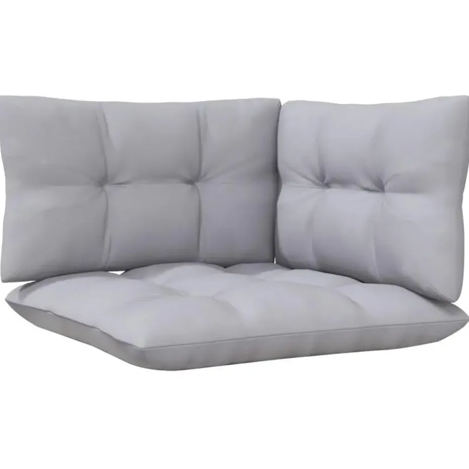 vidaXL - 3-zitsbank - Grijs - Grenenhout