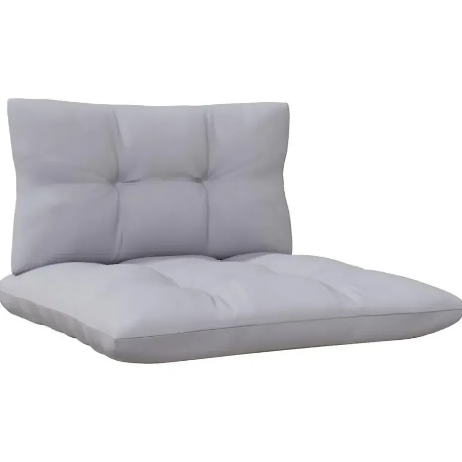 vidaXL - 3-zitsbank - Grijs - Grenenhout