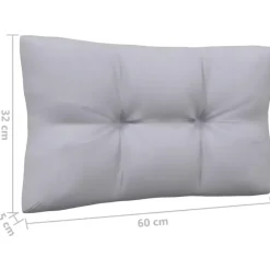 vidaXL - 3-zitsbank - Grijs - Grenenhout