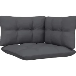 vidaXL - 2-zitsbank - Zwart - Grenenhout