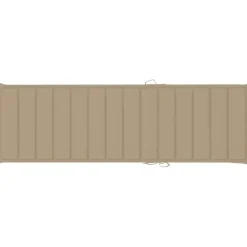vidaXL - Zonnestoel - Beige - Grenenhout