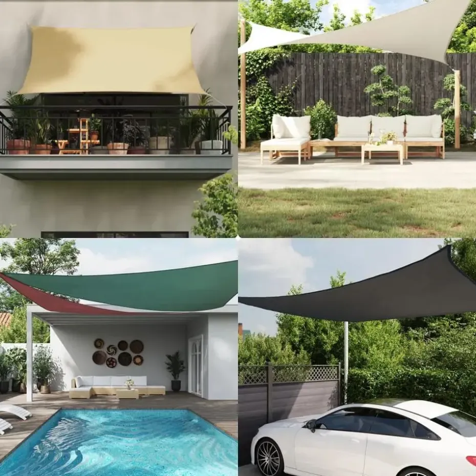 vidaXL - Zonnezeil - Antraciet - 2.5 x 4.5 m