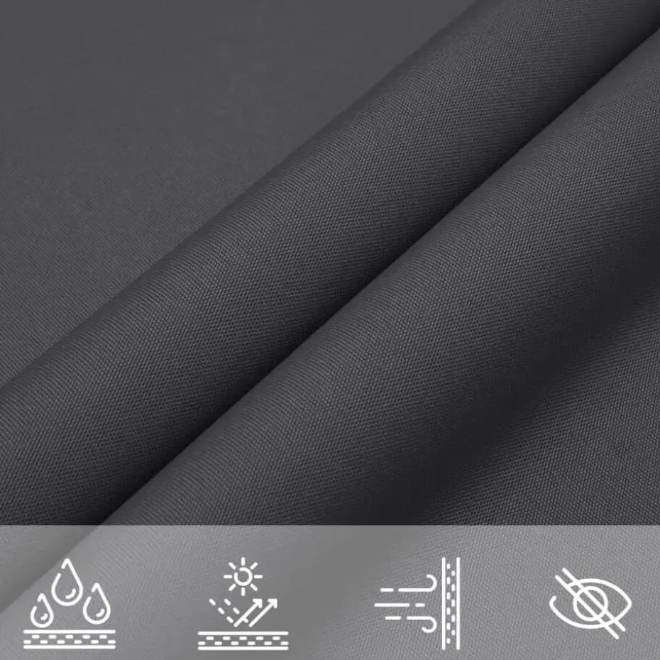 vidaXL - Zonnezeil - Antraciet - 2.5 x 4.5 m