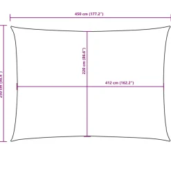 vidaXL - Zonnezeil - Antraciet - 2.5 x 4.5 m