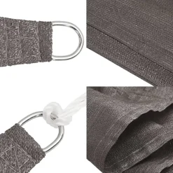 vidaXL - Zonnezeil - Antraciet - 5 x 5 x 5 m