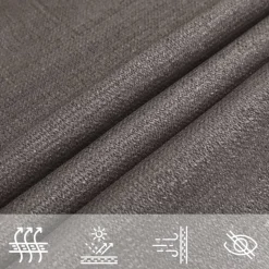 vidaXL - Zonnezeil - Antraciet - 3.6 x 3.6 m