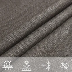 vidaXL - Zonnezeil - Antraciet - 2 x 2 m