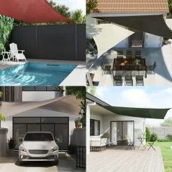 vidaXL - Zonnezeil - Beige - 3.6 x 3.6 m