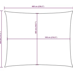 vidaXL - Zonnezeil - Beige - 4 x 6 m