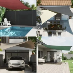 vidaXL - Zonnezeil - Beige - 3.6 x 3.6 x 3.6 m