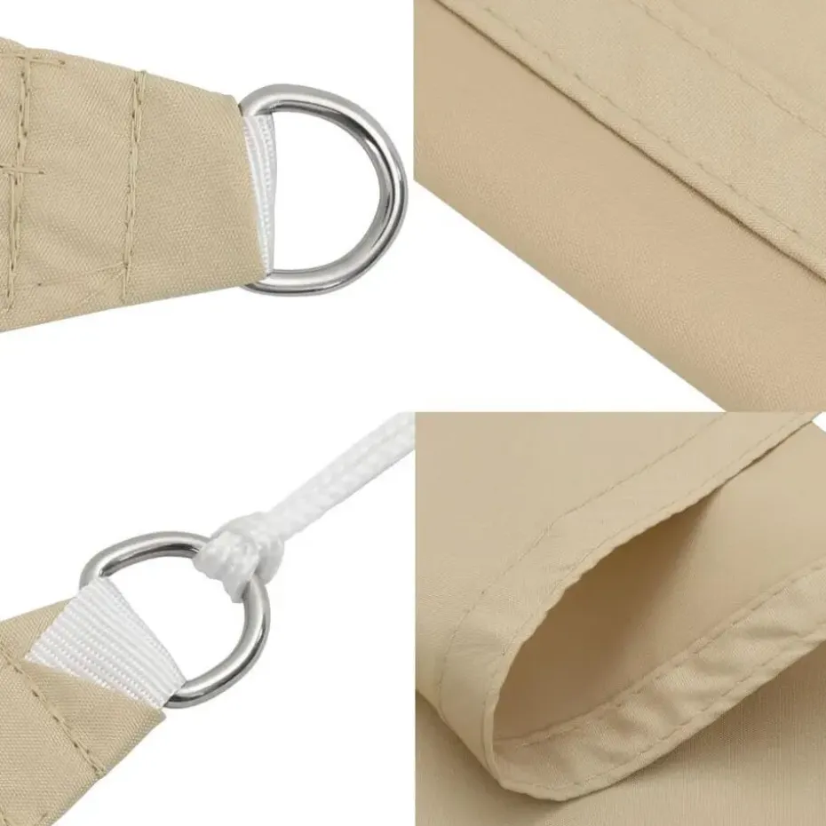 vidaXL - Zonnezeil - Beige - 3.6 x 3.6 x 3.6 m