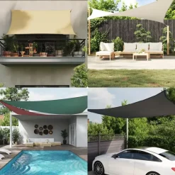 vidaXL - Zonnezeil - Beige - 3.6 x 3.6 m