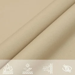 vidaXL - Zonnezeil - Beige - 3.6 x 3.6 m