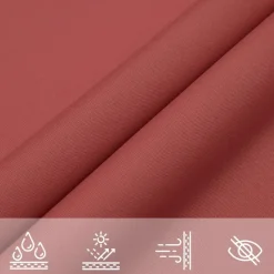 vidaXL - Zonnezeil - Bruin - 5 x 5 x 5 m