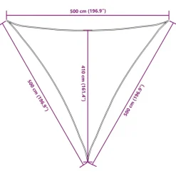 vidaXL - Zonnezeil - Bruin - 5 x 5 x 5 m