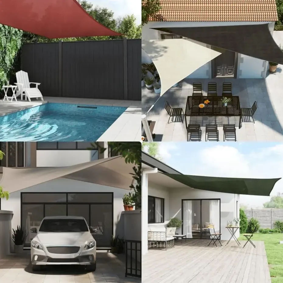 vidaXL - Zonnezeil - Crème - 3.6 x 3.6 m