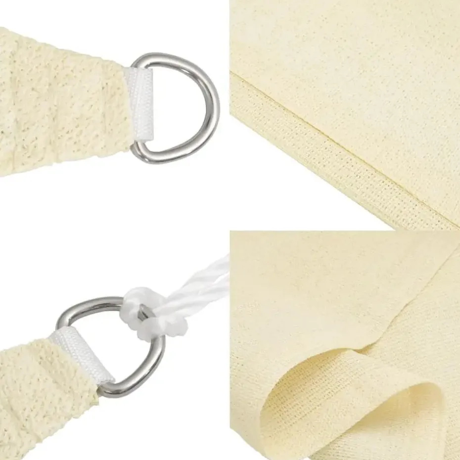 vidaXL - Zonnezeil - Crème - 3.6 x 3.6 m