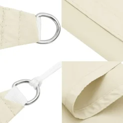 vidaXL - Zonnezeil - Crème - 4 x 6 m